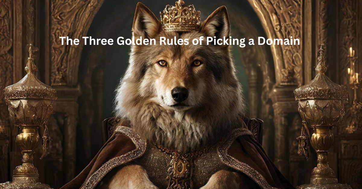 The Three Golden Rules of Picking a Domain