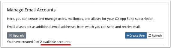 Place Order for Additional OX Suite Mailboxes