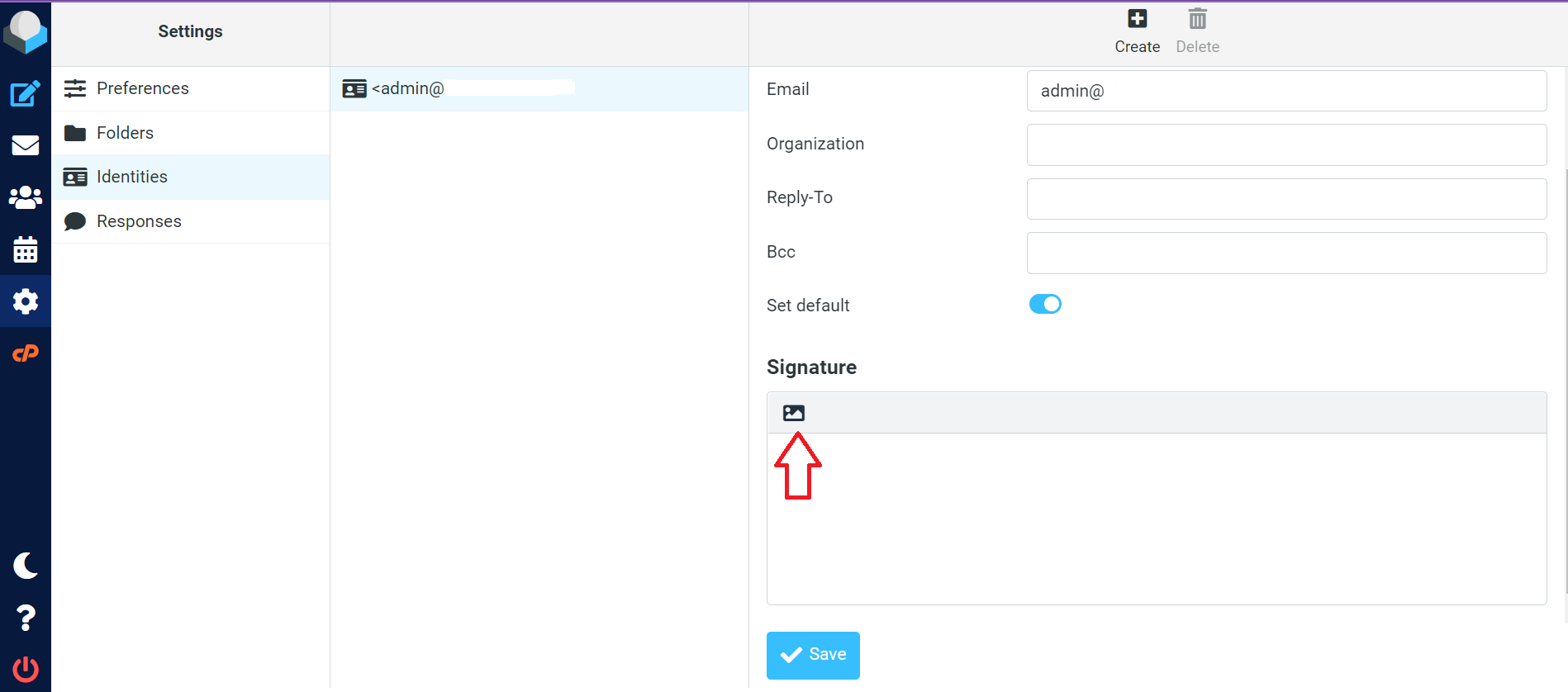 how to insert an email signature image