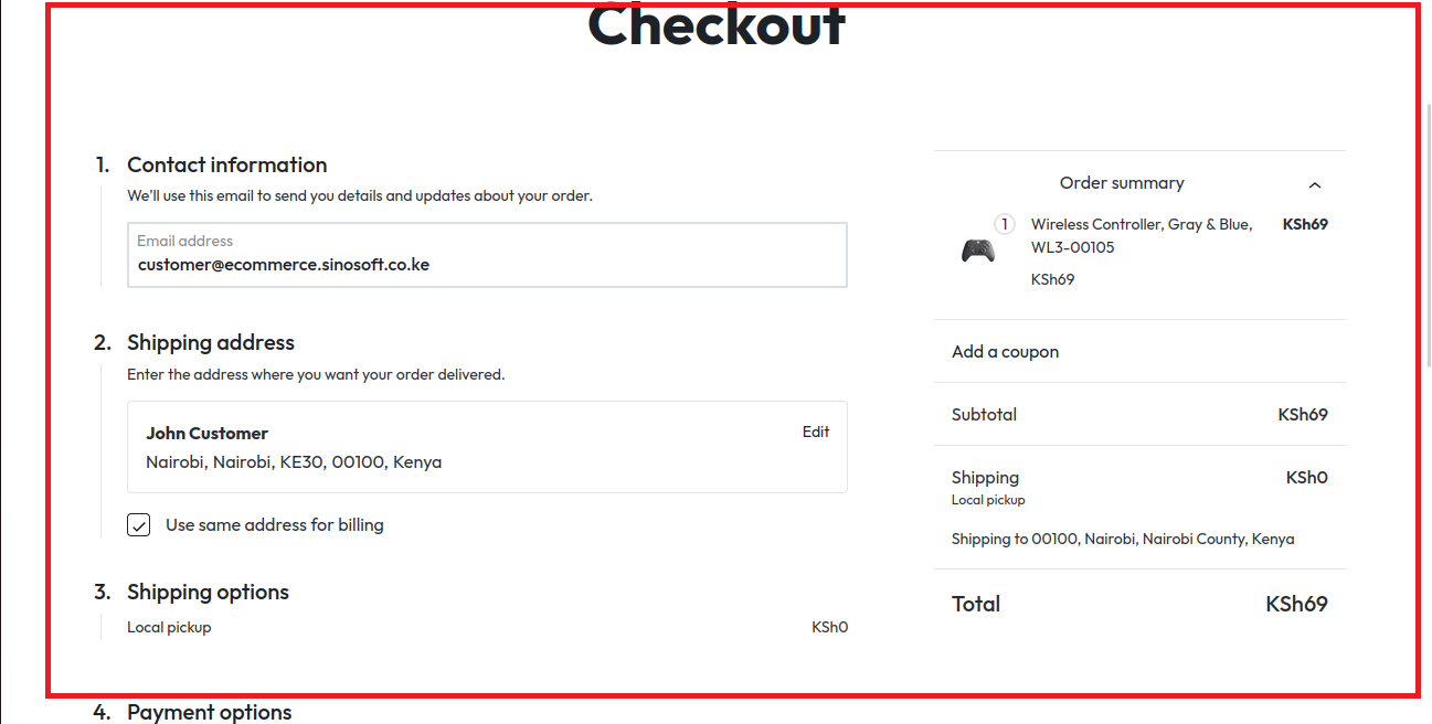 Fill Billing Information