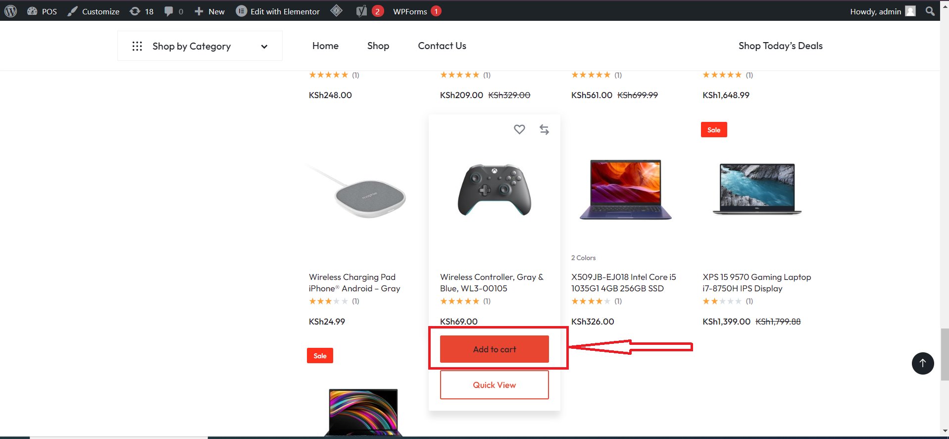 View Product and Add to Cart
