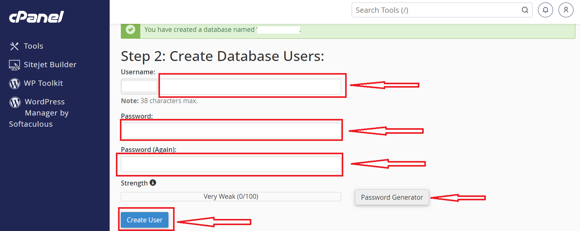 Create a new MySQL user