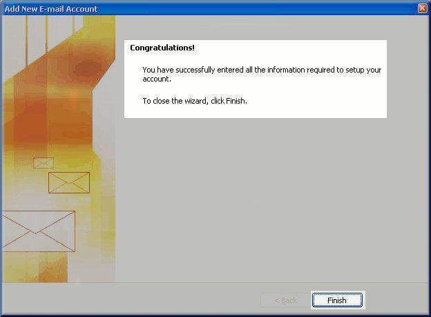 How can I set up email or webmail in outlook?