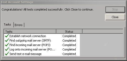 How can I set up email or webmail in outlook?