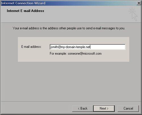 How can I set up email or webmail in outlook?