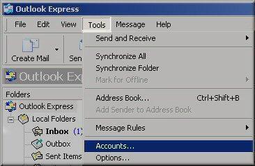 How can I set up email or webmail in outlook?