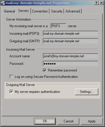 How can I set up email or webmail in outlook?