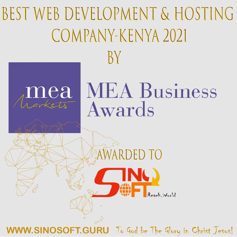 MEA Business Awards - Best Web Development & Hosting Company Kenya