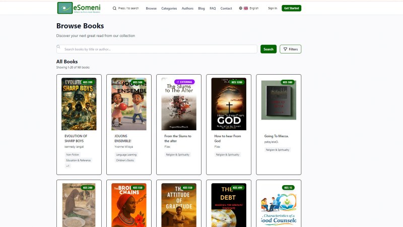 eSomeni Digital Reading Platform